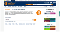 Desktop Screenshot of genecards.org